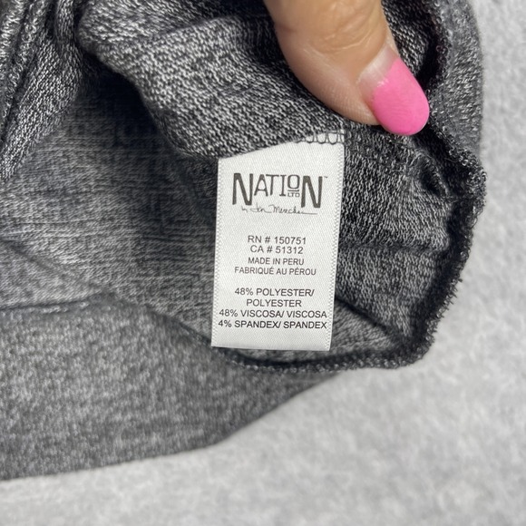 Nation‎ LTD Heather Gray Pullover Sweatshirt Womens S Minimalist Quiet Luxury - Picture 7 of 9